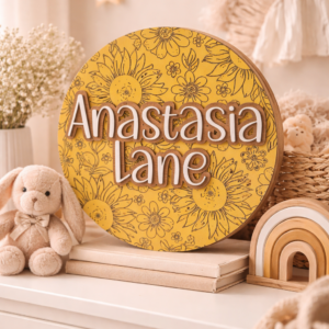 custom wooden sign nursery